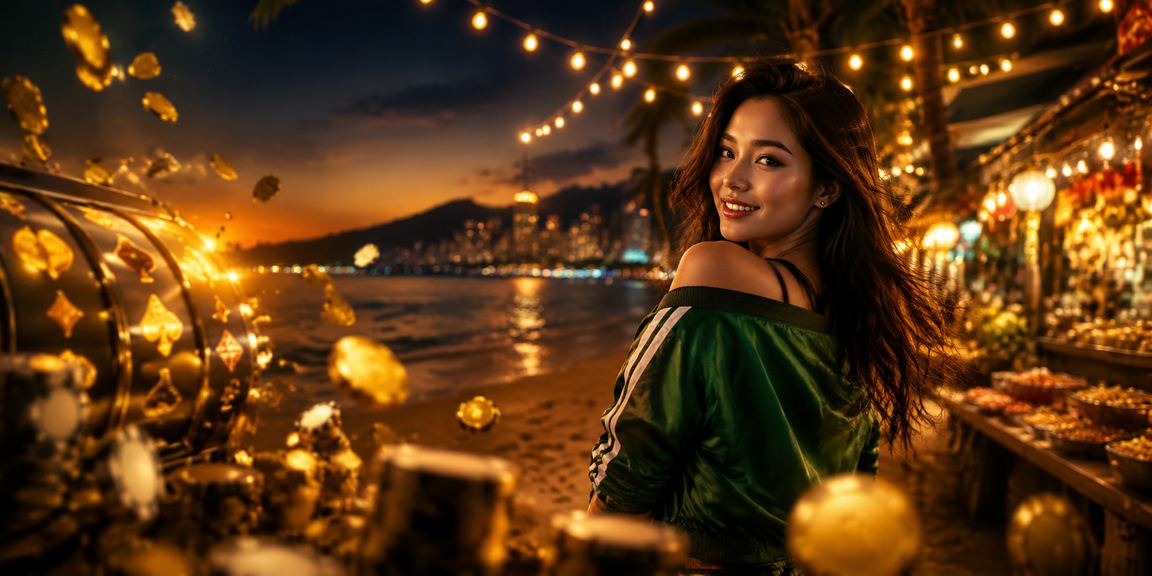 Không khí chợ đêm Phú Quốc – người chơi High Roller tham gia slots jackpot qua điện thoại